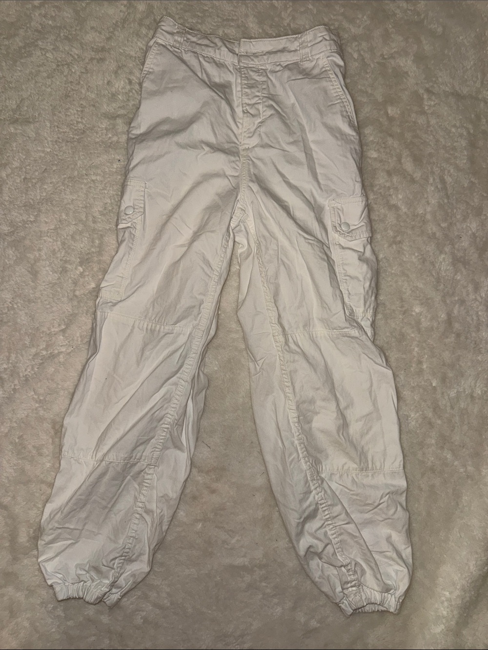 Topshop White Cargo Pants